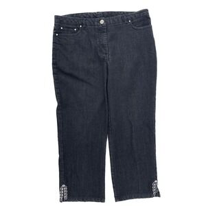 Ruby Rd. Capri Women's‎ size 8 Black Denim Jeans